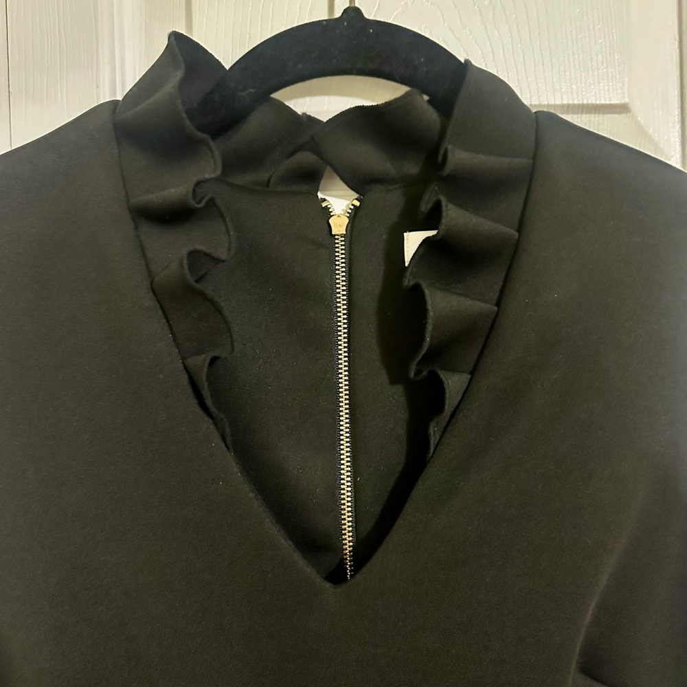 Calvin Klein Black Sleeveless Scuba Sheath Dress - Picture 3 of 4